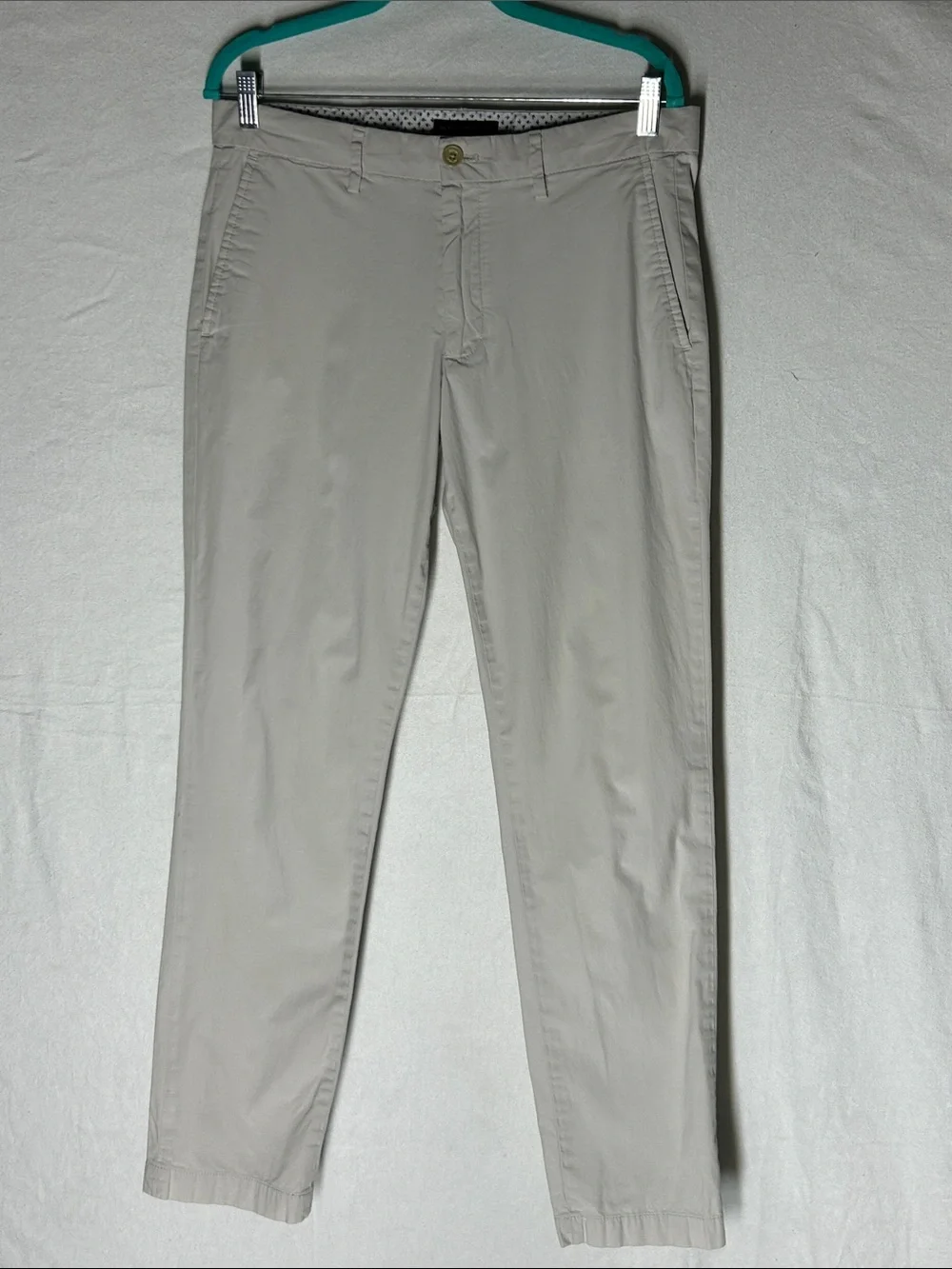 Banana Republic Light Gray Slim Chinos